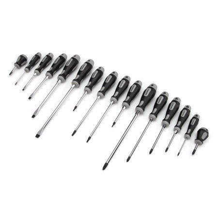 STEELMAN Slotted, Phillips, and Torx Screwdriver Set, 16-Piece 78460